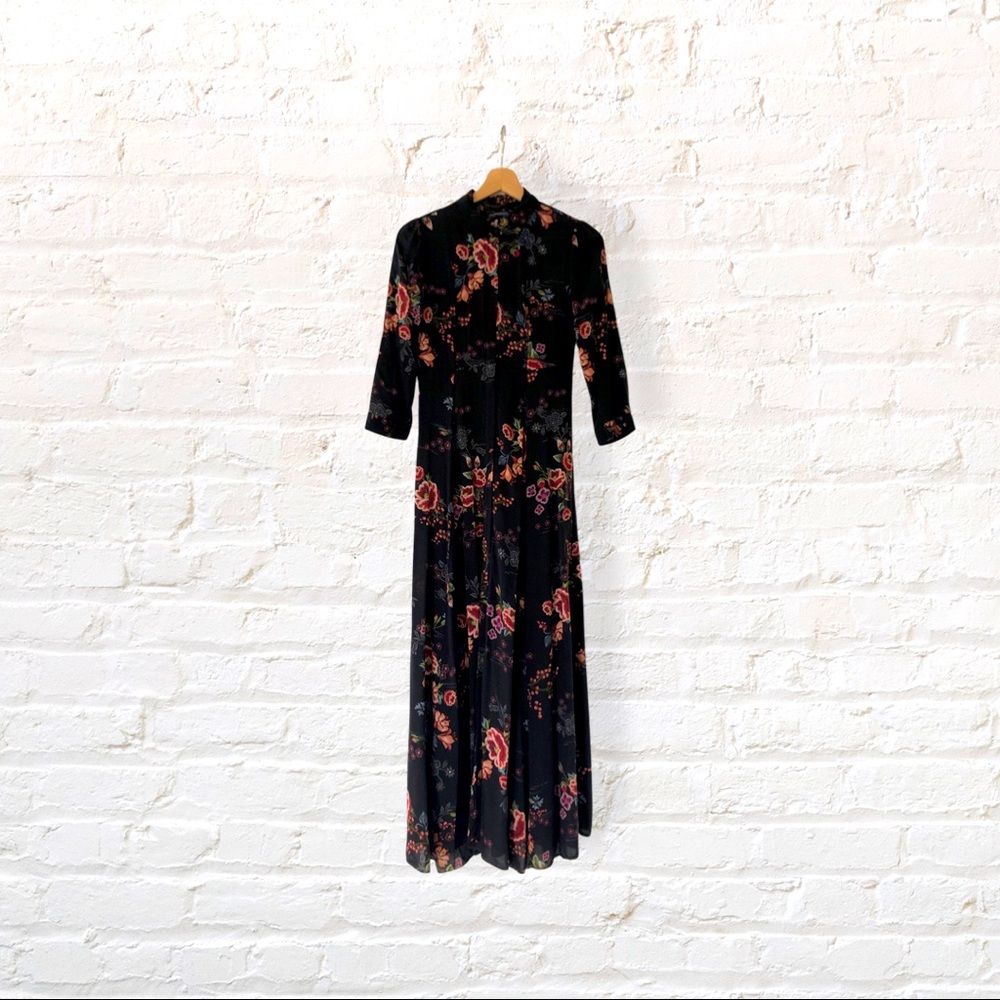 Long dress by Zara Woman premium denim collection
